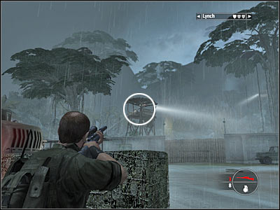 Your current target area is located to your right, however don't go there right away - Chapter 14 - part 3 - Walkthrough - Kane & Lynch: Dead Men - Game Guide and Walkthrough