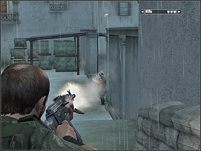 The inner section is probably guarded by at least two active vehicles with machine gun nests mounted on them - Chapter 14 - part 3 - Walkthrough - Kane & Lynch: Dead Men - Game Guide and Walkthrough