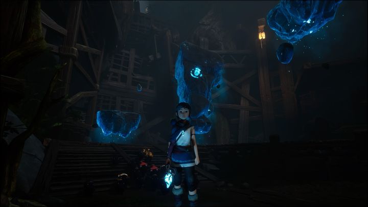 You'll receive bombs - a new weapon - Kena Bridge of Spirits: Help the Woodsmith - walkthrough - Walkthrough - Kena Bridge of Spirits Guide