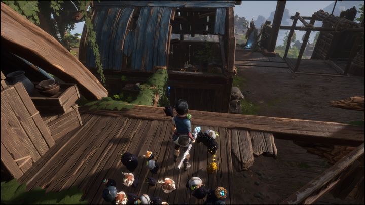 Climb up, then head left - Kena Bridge of Spirits: Adiras Regret - walkthrough - Walkthrough - Kena Bridge of Spirits Guide