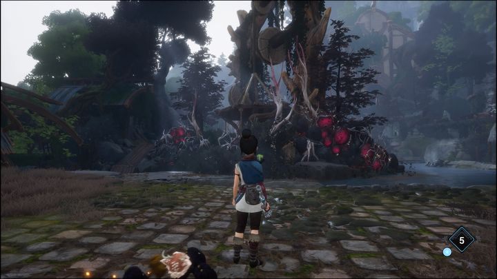 Then use the elevator or a Warp Stone to reach the new marker on the map - Kena Bridge of Spirits: Adiras Regret - walkthrough - Walkthrough - Kena Bridge of Spirits Guide