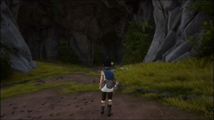 Going this way you'll eventually find a large cave you need to enter to continue the quest - Kena Bridge of Spirits: Adiras Regret - walkthrough - Walkthrough - Kena Bridge of Spirits Guide