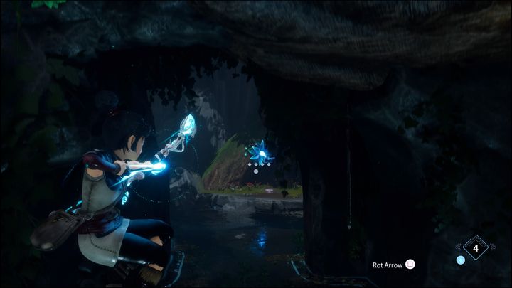 Shoot it to get on land again and gain another Rot - Kena Bridge of Spirits: Adiras Regret - walkthrough - Walkthrough - Kena Bridge of Spirits Guide