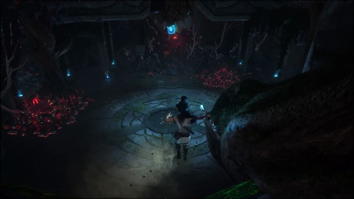 You must slide down - doing so will take you to an arena where you'll face the next boss, Rot Eater - Kena Bridge of Spirits: Adiras Regret - walkthrough - Walkthrough - Kena Bridge of Spirits Guide