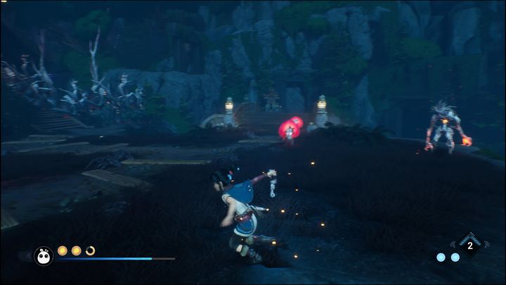 Now you're going to fight a difficult battle, as going forward, you will encounter many enemies - Kena Bridge of Spirits: Mask Maker Path - walkthrough - Walkthrough - Kena Bridge of Spirits Guide