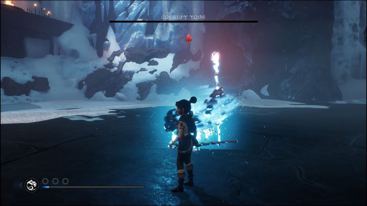 The most important thing to do when fighting Corrupt Toshi is to be very aggressive and keep attacking him - Kena Bridge of Spirits: Corrupt Toshi - boss, how to beat? - Bosses - Kena Bridge of Spirits Guide