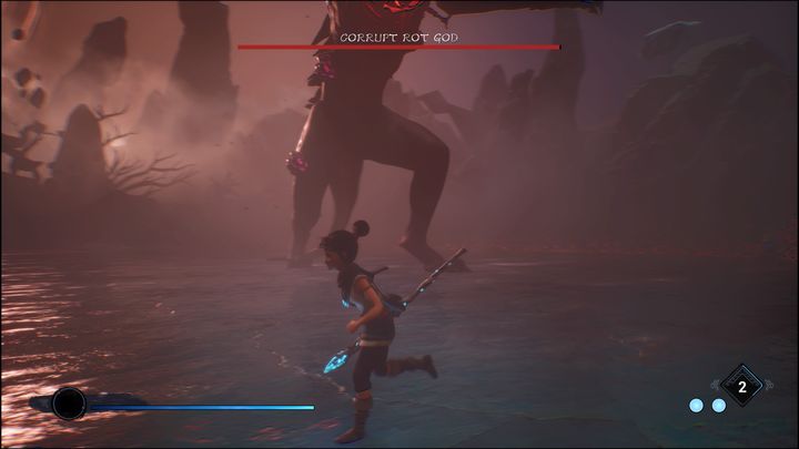 When it comes to the boss's attacks, there are three moves to watch out for - Kena Bridge of Spirits: Corrupt Rot God - boss, how to beat? - Bosses - Kena Bridge of Spirits Guide