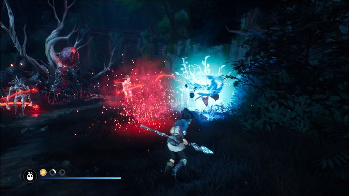 To unlock this achievement, you must kill three enemies with a successful parry - Kena Bridge of Spirits: Triple Threat - how to get the trophy? - Trophy Guide - Kena Bridge of Spirits Guide