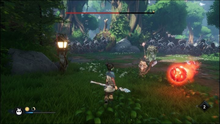 Mage can be easily defeated by fighting at range - Kena Bridge of Spirits: Mage - boss, how to beat? - Bosses - Kena Bridge of Spirits Guide