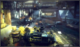 After getting there you will receive a report about a killed driver and tank operator - Corinth River - Walkthrough - Killzone 2 - Game Guide and Walkthrough