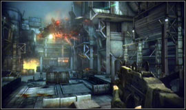 Tem Alpha reaches the Visari Square just in time for the ISA assault - Visari Square - Walkthrough - Killzone 2 - Game Guide and Walkthrough