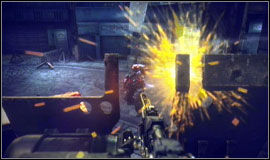 After two waves from the front, the third one will be from behind - Visari Square - Walkthrough - Killzone 2 - Game Guide and Walkthrough