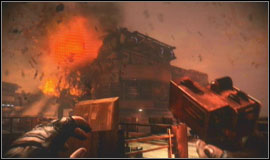 The battery is preventing the ISA reinforcements from gathering and team Alpha has to destroy the four towers before they can go further - Visari Palace - Walkthrough - Killzone 2 - Game Guide and Walkthrough