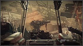 The first enemies can be found on the right side of the bright building in the distance - Pyrrhus Evac - p. 2 - Walkthrough - Killzone 3 - Game Guide and Walkthrough