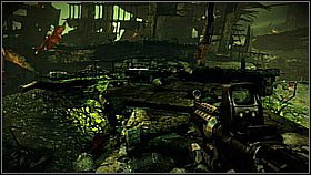 Stop behind the corner - further on the trenches you will see 1-2 enemies with flamethrowers and more with machine guns - Pyrrhus Evac - p. 2 - Walkthrough - Killzone 3 - Game Guide and Walkthrough