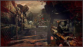 Blow up the gate (L1 or R1 and turn the controller) - Scrapyard Shortcut - p. 1 - Walkthrough - Killzone 3 - Game Guide and Walkthrough