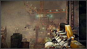 During the fight for the crane, first destroy the robots - Scrapyard Shortcut - p. 1 - Walkthrough - Killzone 3 - Game Guide and Walkthrough
