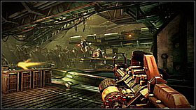 In the next room, beside the destroyed panels, you can restock on ammo - Scrapyard Shortcut - p. 2 - Walkthrough - Killzone 3 - Game Guide and Walkthrough