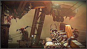If you're in a hero mood, grab the heavy machine gun and destroy the enemy airborne units - Scrapyard Shortcut - p. 2 - Walkthrough - Killzone 3 - Game Guide and Walkthrough