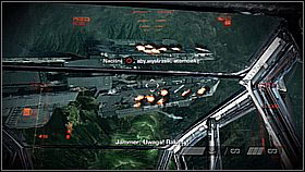 Flying down with the ship, you have to shoot down the rockets flying at you - Interception - p. 2 - Walkthrough - Killzone 3 - Game Guide and Walkthrough