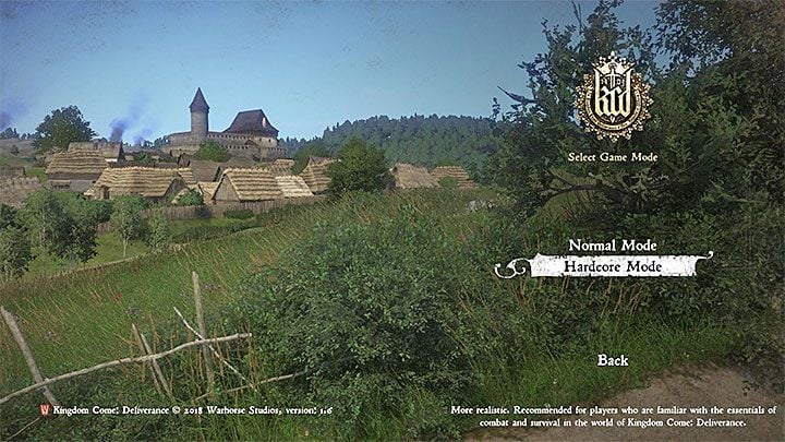 You cant switch to hardcore mode if you are currently during a playthrough - Kingdom Come Deliverance: Hardcore mode - tips - From the Ashes Guide - Kingdom Come Deliverance Game Guide
