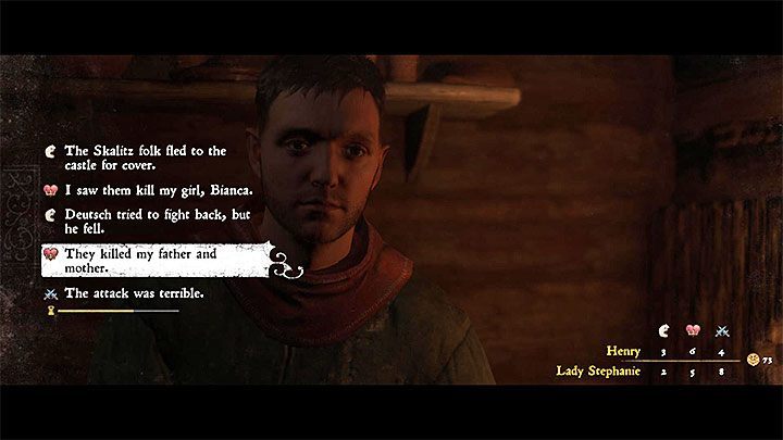 In some conversations you can use unique dialogue options - Kingdom Come Deliverance: World exploration and interactions with NPCs - Kingdom Come Deliverance: Basics - Kingdom Come Deliverance Game Guide