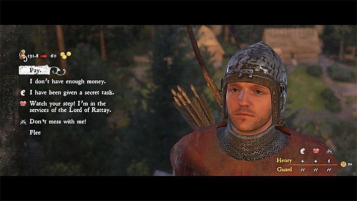 Additional note - Sometimes, when you are travelling through Rattay or any of the bigger towns, you can be stopped by a guard who will want to search your inventory - Kingdom Come Deliverance: World exploration and interactions with NPCs - Kingdom Come Deliverance: Basics - Kingdom Come Deliverance Game Guide