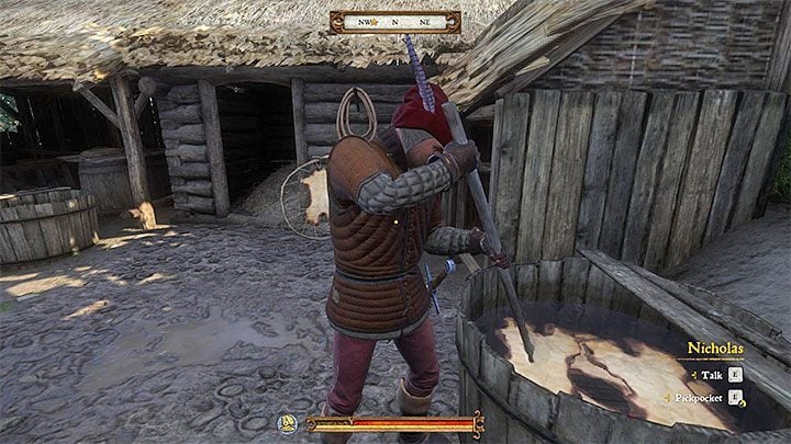 The master hunter Nicholas has a hut on a hill in Talmberg - Kingdom Come Deliverance: Side quests in Talmberg - Kingdom Come Deliverance: Side quests - Kingdom Come Deliverance Game Guide