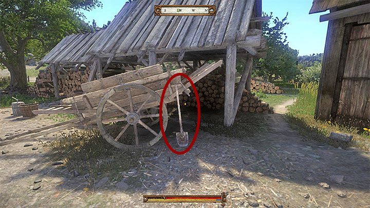 The shovel is found nearby from the quest giver - Kingdom Come Deliverance: Where to find a shovel and how to locate the grave in Kingdom Come? - Kingdom Come Deliverance: FAQ - Kingdom Come Deliverance Game Guide