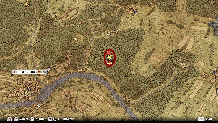 The path will lead you to the location shown on the above pictures - Kingdom Come Deliverance: Treasure 4 - Kingdom Come Deliverance: Treasure maps - Kingdom Come Deliverance Game Guide
