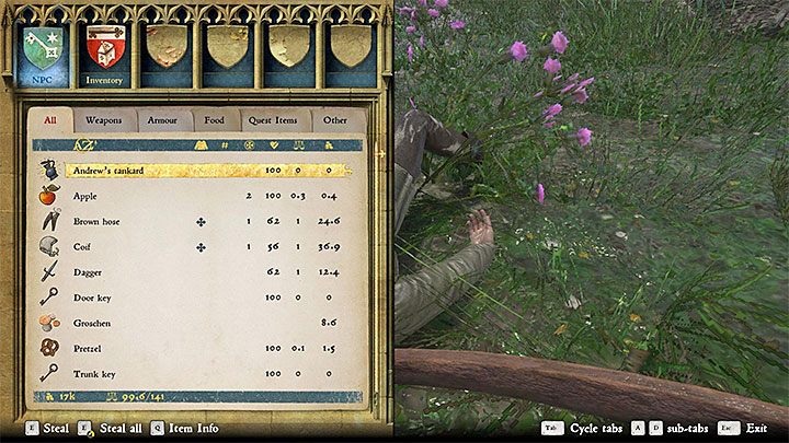 Upon Andrews request, you must retrieve a tankard that is in the possession of Jacob the farmhand - Kingdom Come Deliverance: Inn in the Glade - Kingdom Come Deliverance: Side quests - Kingdom Come Deliverance Game Guide