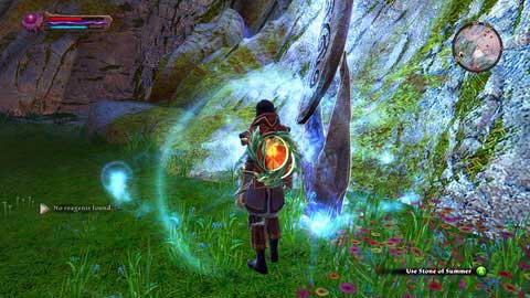 The stone can be found nearby the road leading to the top of Skycrown - Summer | Plains of Erathell Lorestones - Lorestones - Kingdoms of Amalur: Reckoning Game Guide & Walkthrough