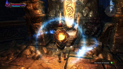 Youll find this stone in undergrounds of Foes Hearth, near the passage to Shattertier Mine - Fall | Detyre, Klurikon and Alabastra Lorestones - Lorestones - Kingdoms of Amalur: Reckoning Game Guide & Walkthrough