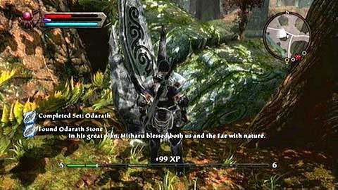 Beside the road, nearby the House of Ballads - Kingdoms of Amalur Reckoning: Odarath, Dalentarth - Lorestones - Lorestones - Kingdoms of Amalur: Reckoning Game Guide & Walkthrough