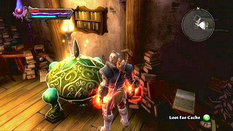 Before heading out, firstly head onto the upper floor of the library to find a couple useful items in the chest found there - Kingdoms of Amalur Reckoning: Odarath II, p. 3 - Walkthrough - Side missions - Kingdoms of Amalur: Reckoning Game Guide & Walkthrough