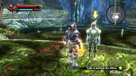 Listen to what the witch has to say, leave the room and speak to Hallam standing by the door - Kingdoms of Amalur Reckoning: Odarath II, p. 4 - Walkthrough - Side missions - Kingdoms of Amalur: Reckoning Game Guide & Walkthrough