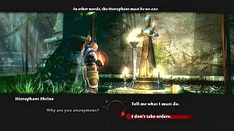 After a short conversation you will be sent to Hierophant Shrine - Kingdoms of Amalur Reckoning: Haxhi, p. 1 - Walkthrough - Side missions - Kingdoms of Amalur: Reckoning Game Guide & Walkthrough