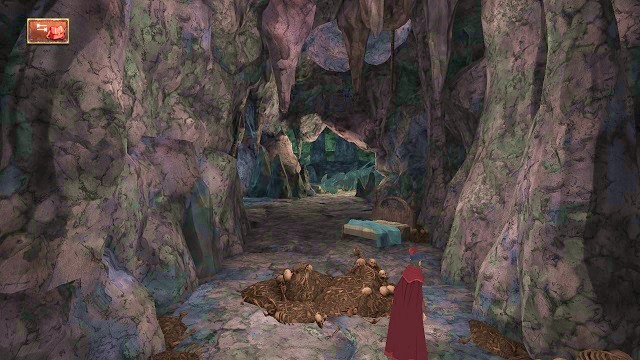 Carefully, now. - The dragons lair - The Magic Mirror - Kings Quest - Game Guide and Walkthrough