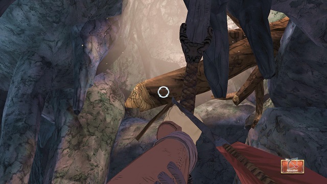 Shoot at the plank. - Help Achaka - Finding Achaka - Kings Quest - Game Guide and Walkthrough