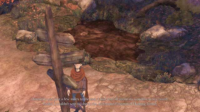 There is only one path here. - The merchant - Tournament of Hopeful Knights - Kings Quest - Game Guide and Walkthrough