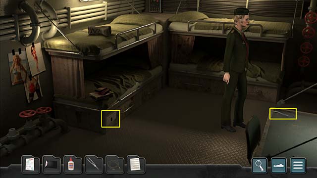 Leave the hallway and go to the sailors quarters - Chapter 2: The Kursk sets sail - Undercover Missions: Operation Kursk K-141 - Game Guide and Walkthrough