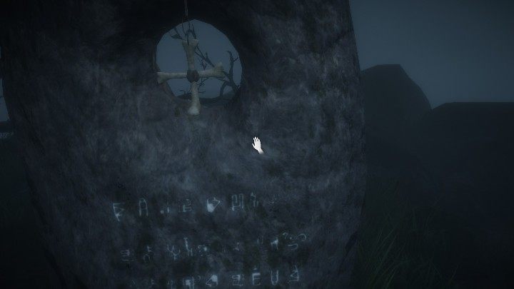 In the fourth stone, you must place the bones that form a cross - Solutions to puzzles in The Island - The Island - Lake Ridden Game Guide