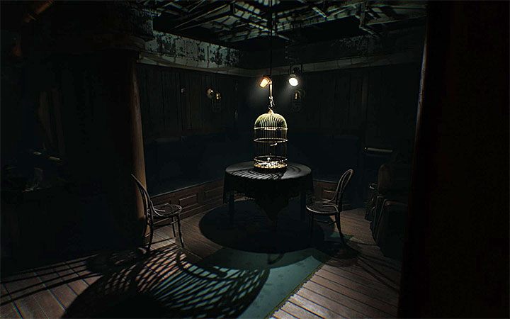 This puzzle takes place when you reach a poorly lit room with a cage for birds - as shown in the image - The padlock riddle | Layers of Fear 2 Riddle Solutions - Act 1 - The Unmooring - Layers of Fear 2 Guide
