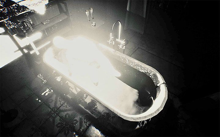 Take the cable to the bathtubs vicinity - The cable and bath riddle | Layers of Fear 2 Riddle Solutions - Act 2 - The Hunt - Layers of Fear 2 Guide
