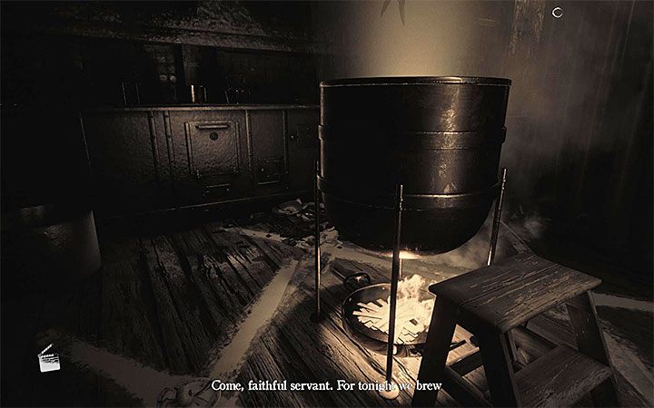 You will find the kettle immediately after using the key to unlock the entrance to the kitchen - The kettle puzzle | Layers of Fear 2 Riddle Solutions - Act 3 - Bloody Roots - Layers of Fear 2 Guide