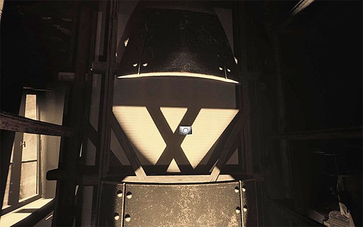 Go back with each metal fragment to the rocket to install it (example in the picture) - Puzzle with the rocket | Layers of Fear 2 Riddle Solutions - Act 3 - Bloody Roots - Layers of Fear 2 Guide