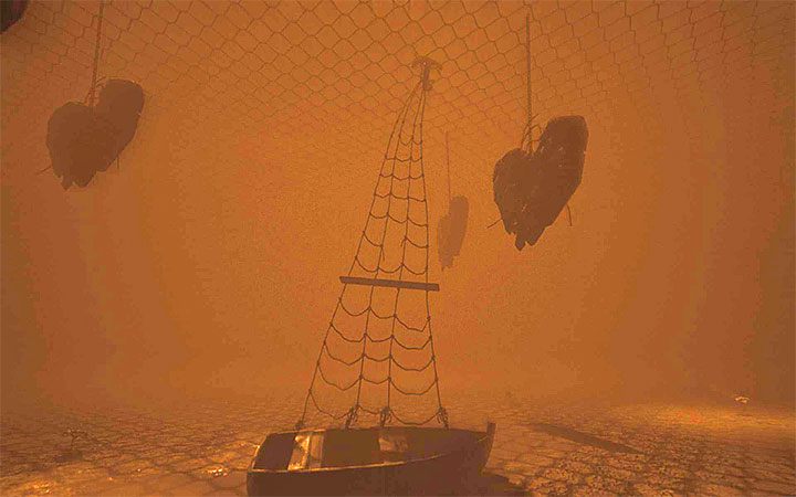 You reach the flowers growing on the wasteland shortly after completing the projector puzzle and the lighthouse described on the previous page - Puzzle with flowers and hanging hearts | Layers of Fear 2 Riddle Solutions - Act 4 - Breathe - Layers of Fear 2 Guide