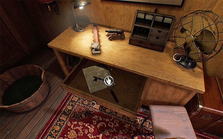 On the left you will find a captains whistle - The beginning of ship exploration | Layers of Fear 2 walkthrough - Act 1 - The Unmooring - Layers of Fear 2 Guide