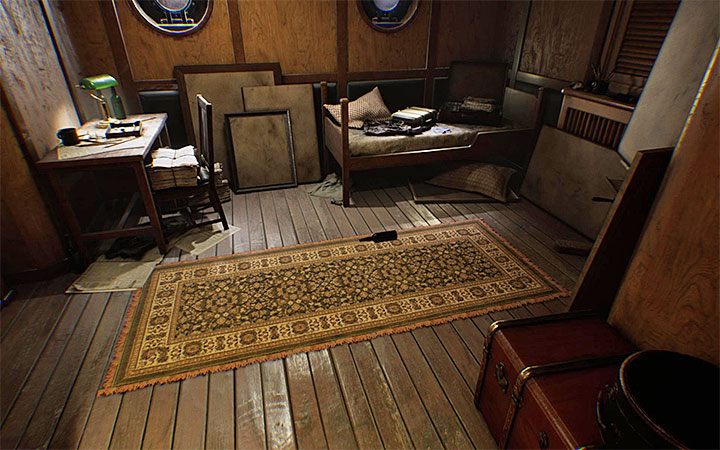 In the same long corridor, a door have been opened by an unseen force - The beginning of ship exploration | Layers of Fear 2 walkthrough - Act 1 - The Unmooring - Layers of Fear 2 Guide