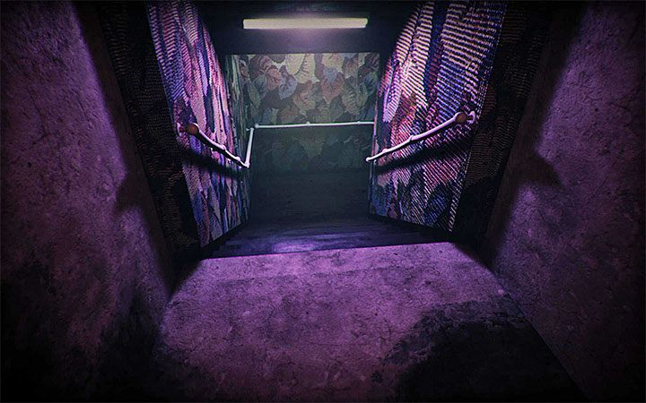 The ladder shown in the image leads to this side area - Release of rats from cages | Layers of Fear 2 walkthrough - Act 4 - Breathe - Layers of Fear 2 Guide